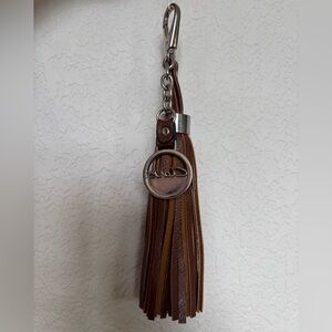 Clark’s Brown Leather Tassel Keychain